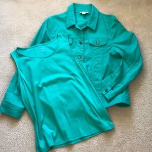 Matching jacket + tank top